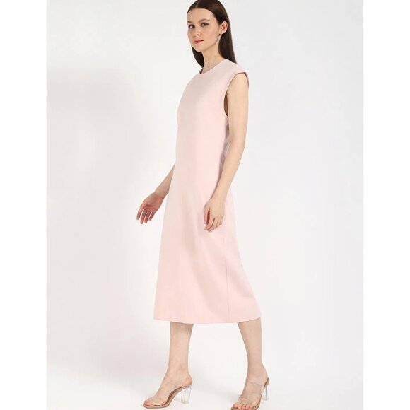 Calvin Klein Women's Comfortable Stretch Ponte Shift Dress Sepia Rose Sz XL NWT - Picture 2 of 4